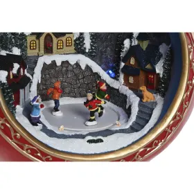 Новогоднее украшение Home ESPRIT Красный Позолоченный музыкальный 26,5 X 24 X 27 cm