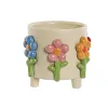 Подставка под цветочный горшок Home ESPRIT Разноцветный Кремовый Dolomite Цветы 20 x 20 x 18 cm