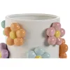 Подставка под цветочный горшок Home ESPRIT Белый Разноцветный Dolomite Цветы 17 x 17 x 14,5 cm