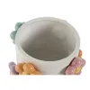 Kabantis šviestuvas Home ESPRIT Balta Spalvotas Dolomite Gėlės 17 x 17 x 14,5 cm