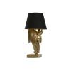 Stalinė lempa Home ESPRIT Juoda Auksinis Derva 50 W 220 V 30 x 30 x 59 cm