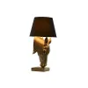 Stalinė lempa Home ESPRIT Juoda Auksinis Derva 50 W 220 V 30 x 30 x 59 cm
