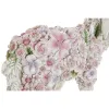 Dekoratyvinė figūrėlė Home ESPRIT Balta Spalvotas Gėlės 34 X 13,5 X 18,5 cm (2 vnt.)