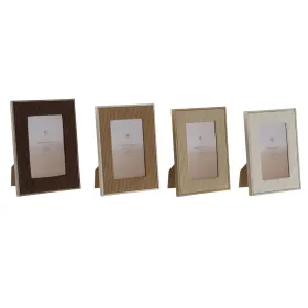 Фото рамка Home ESPRIT Коричневый Бежевый Велюр Стеклянный современный 26 X 2,8 X 31 cm (4 штук)