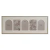 Kuvakehys Home ESPRIT Beige Kristalli Puu MDF Skandinaavinen 60 X 3 X 34 cm