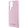 Karl Lagerfeld Saffiano Full Wrapped Elongated Metal Logo MagSafe - Case for Samsung Galaxy S25 Ultra (pink)
