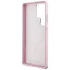 Karl Lagerfeld Saffiano Full Wrapped Elongated Metal Logo MagSafe - Case for Samsung Galaxy S25 Ultra (pink)