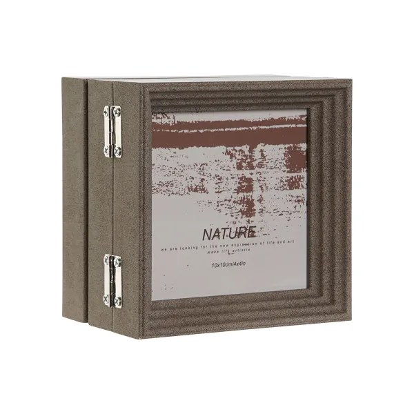 Kuvakehys Home ESPRIT Ruskea Beige Kristalli polystyreeni 38 X 3 X 12 cm (2 osaa)