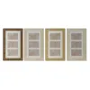 Photo frame Home ESPRIT White Brown Beige Natural Crystal polystyrene Scandinavian 26 X 2 X 44 cm (4 Units)