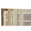 Kuvakehys Home ESPRIT Valkoinen Ruskea Beige Luonnollinen Kristalli polystyreeni Skandinaavinen 26 X 2 X 44 cm (4 osaa)