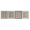 Kuvakehys Home ESPRIT Ruskea Beige Luonnollinen Norsunluu Kristalli polystyreeni Skandinaavinen 34 X 2 X 38 cm (4 osaa)