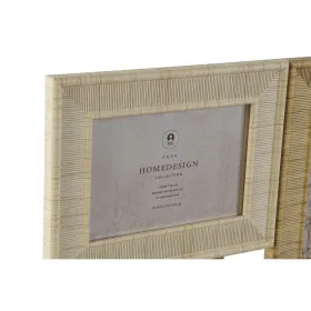 Фото рамка Home ESPRIT Бежевый Натуральный Стеклянный полистирол Скандинавский 36 X 2 X 36 cm