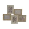 Kuvakehys Home ESPRIT Beige Luonnollinen Kristalli polystyreeni Skandinaavinen 67 X 2 X 44 cm