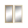 Seinäpeili Home ESPRIT Beige Luonnollinen 74 X 2 X 162 cm (2 osaa)
