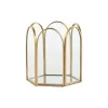 Jewelry box Home ESPRIT Golden Metal Crystal 9,2 X 8,2 X 9,5 cm