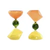 Декоративная фигура Home ESPRIT Зеленый Оранжевый 10,3 X 10,3 X 19,5 cm Песочные часы (2 штук)