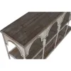 Plaukti Home ESPRIT Balts Dabisks Metāls 159 X 36,5 X 91 cm