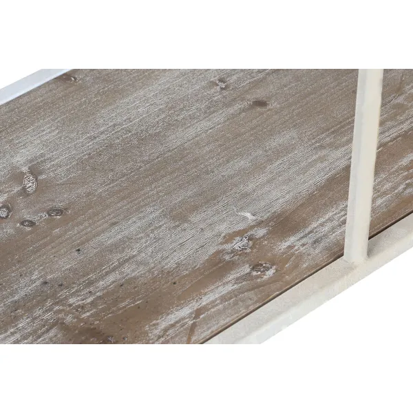 Lentyna Home ESPRIT Balta Natūralus Metalinis 159 X 36,5 X 91 cm
