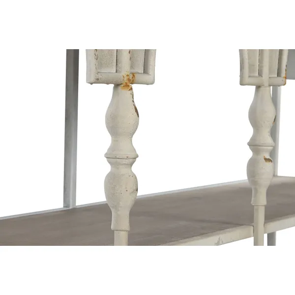 Lentyna Home ESPRIT Balta Natūralus Metalinis 159 X 36,5 X 91 cm