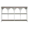 Shelves Home ESPRIT White Natural Metal 159 X 36,5 X 91 cm