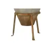 Maljakko Home ESPRIT Beige Metalli 49 X 49 X 93 cm