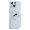 Karl Lagerfeld IML Metal Karl & Choupette Head MagSafe - Case for iPhone 15 (White)