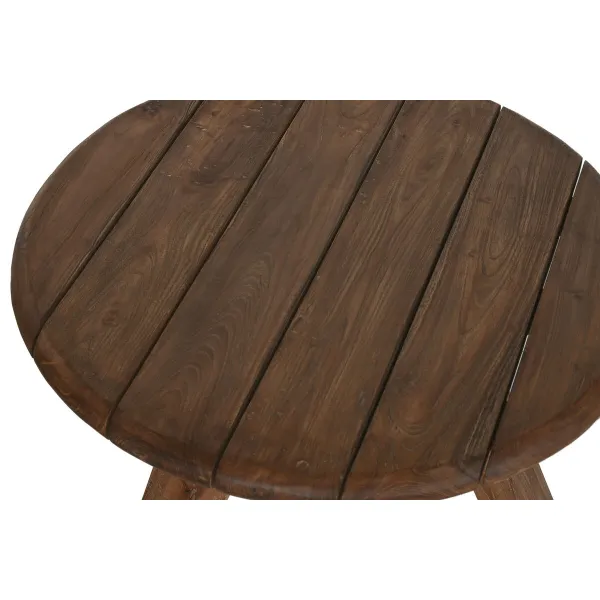 3 galdu komplekts Home ESPRIT Tīkkoks 80 x 80 x 43 cm