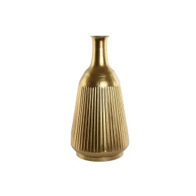 Vaza Home ESPRIT Auksinis Metalinis Šiuolaikiškas 29 X 29 X 57,5 cm