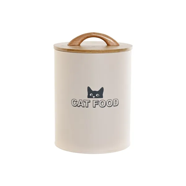 Naminių gyvūnėlių ėdalo indelis Home ESPRIT Rusvai gelsva Natūralus 2,5 L