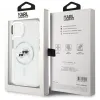 Karl Lagerfeld IML Metal Karl & Choupette Head MagSafe - Case for iPhone 15 (White)