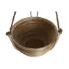 Set of Planters Home ESPRIT Natural wicker Rope 31 x 31 x 23 cm (3 Pieces)
