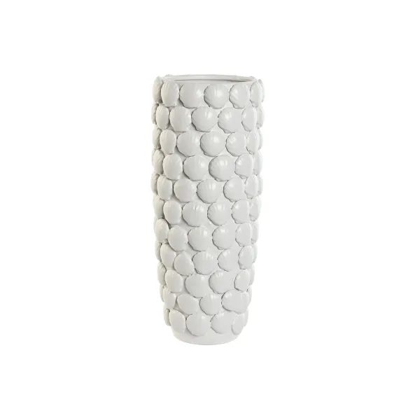 Maljakko Home ESPRIT Valkoinen Kivitavara Välimeren 16,5 x 16,5 x 38,5 cm