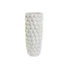 Vaza Home ESPRIT Balta Keramikos dirbinys Viduržemio 16,5 x 16,5 x 38,5 cm