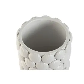 Vāze Home ESPRIT Balts Keramika Vidusjūra 16,5 x 16,5 x 38,5 cm