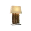 Настольная лампа Home ESPRIT Железо древесина тика 40 X 20 X 80 cm