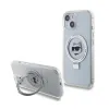 Karl Lagerfeld Ring Stand Choupette Head MagSafe - iPhone 15 Case (white)