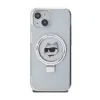 Karl Lagerfeld Ring Stand Choupette Head MagSafe - iPhone 15 Case (white)