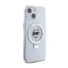 Karl Lagerfeld Ring Stand Choupette Head MagSafe - iPhone 15 Case (white)