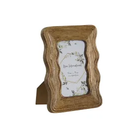 Nuotraukų rėmelis Home ESPRIT Natūralus Mango mediena Bangos Miesto 16 x 2 x 21 cm