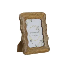 Фото рамка Home ESPRIT Натуральный Древесина манго Волны город 21,5 x 1,5 x 26,5 cm