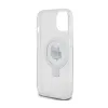 Karl Lagerfeld Ring Stand Choupette Head MagSafe - iPhone 15 Case (white)