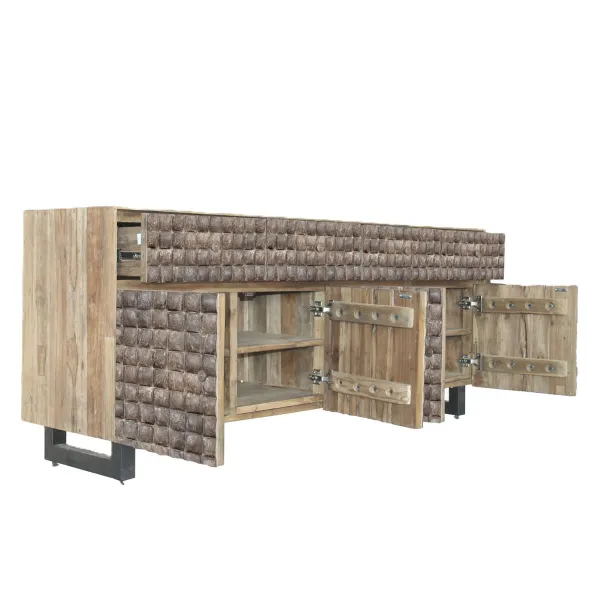 Устройство Home ESPRIT древесина тика Кокосовое волокно 200 X 45 X 80 cm