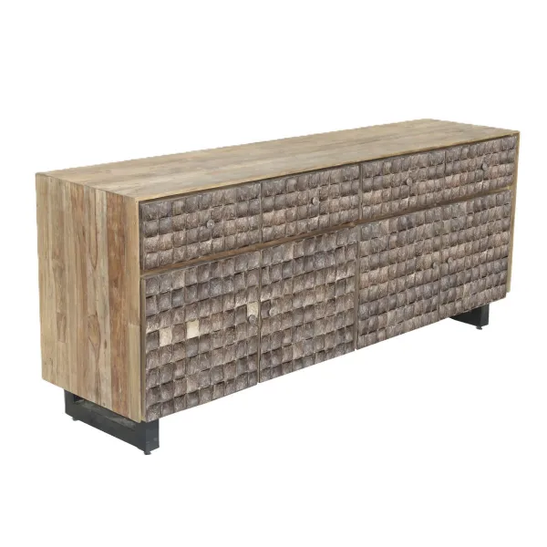 Устройство Home ESPRIT древесина тика Кокосовое волокно 200 X 45 X 80 cm