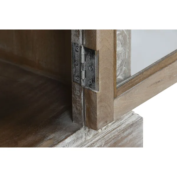 Rhythm stendas Home ESPRIT Balta Mango mediena 120 X 44 X 210 cm