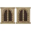 Настенный декор Home ESPRIT Бежевый Натуральный Окно 45 X 5 X 51 cm