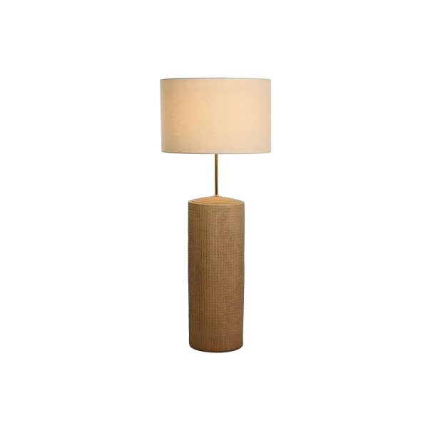 Lattialamppu Home ESPRIT Ruskea Beige 220 V 50 X 50 X 124,5 cm