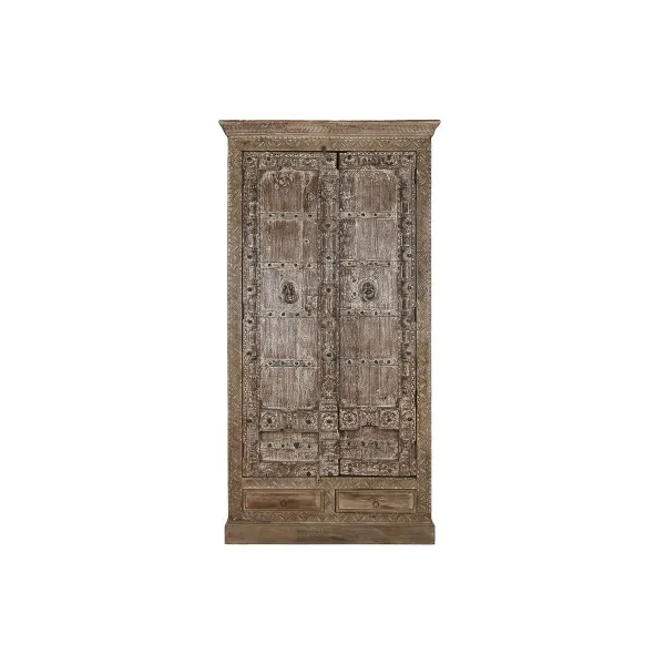 Kaappi Home ESPRIT Luonnollinen tiikki 122 X 51 X 216 cm