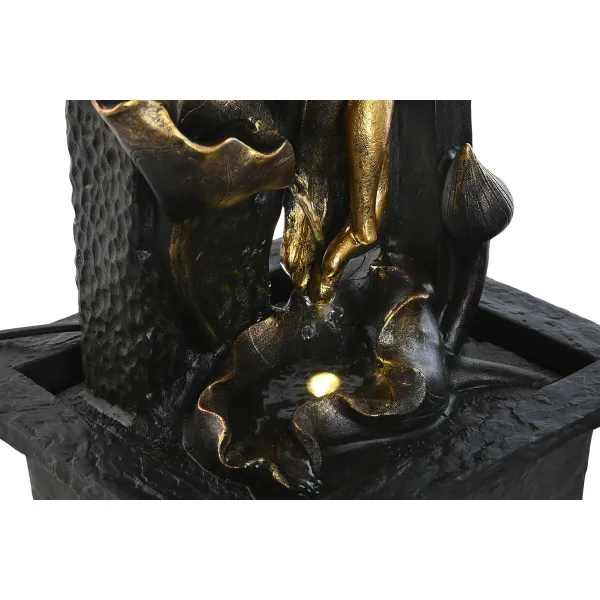 Garden fountain Home ESPRIT Hartsi Buddha Itämainen 21 x 19 x 27 cm (2 osaa)