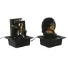 Garden fountain Home ESPRIT Hartsi Buddha Itämainen 21 x 19 x 27 cm (2 osaa)