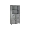 Plaukti Home ESPRIT Pelēks Debesu zils Metāls Koks MDF 87 x 44 x 168,5 cm